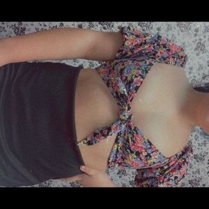 Floral crop top